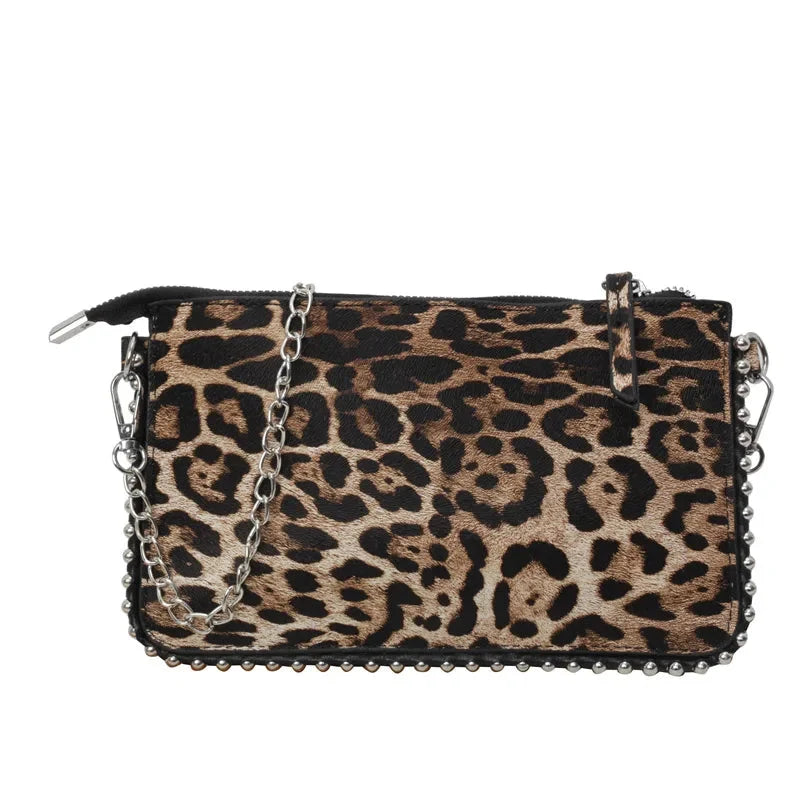 Leopard Leather Mini Handbag — dettaglio