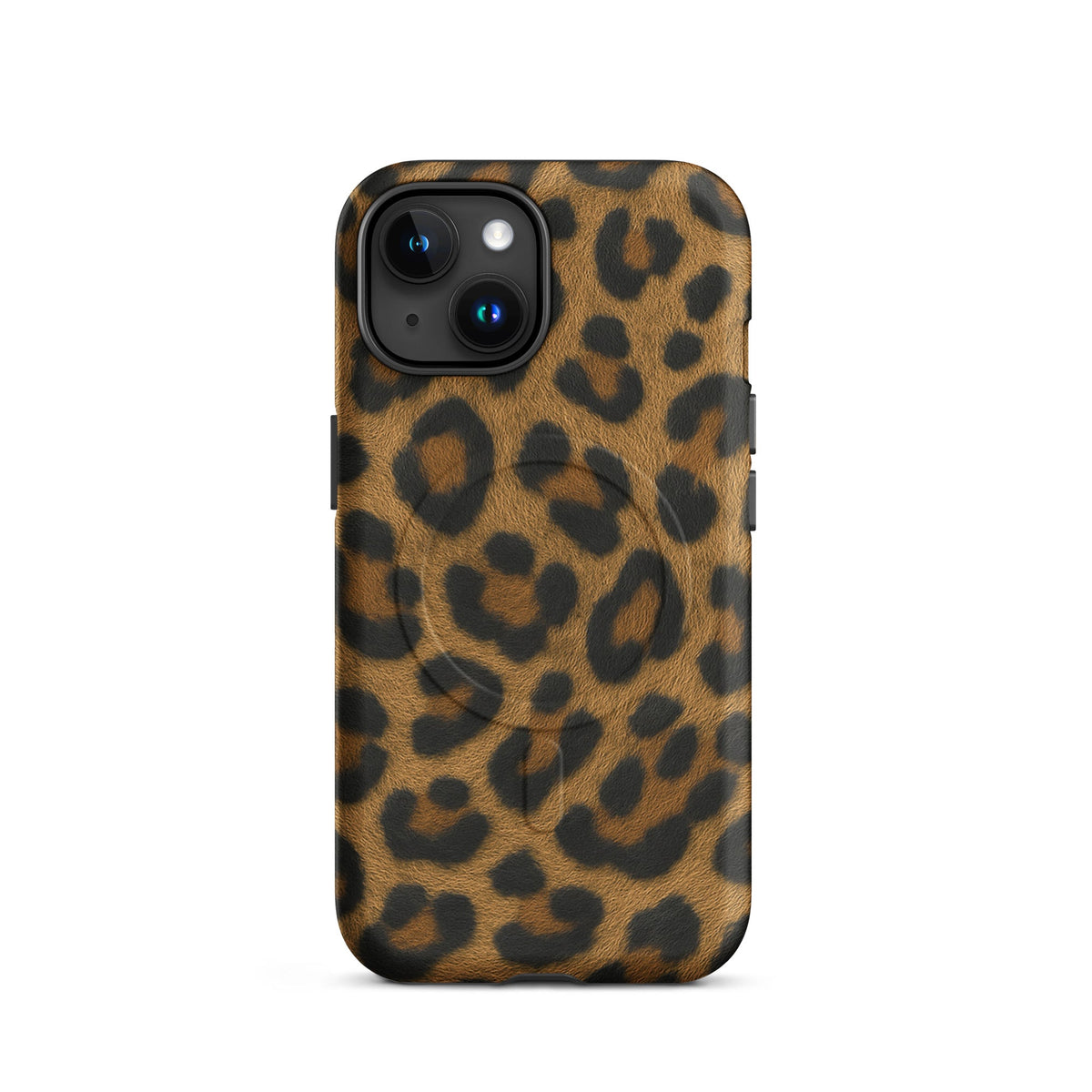 Leopard Print MagSafe Case — vista posteriore