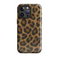Leopard Print MagSafe Case — dettaglio del tessuto
