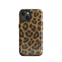 Leopard Print MagSafe Case — vista frontale