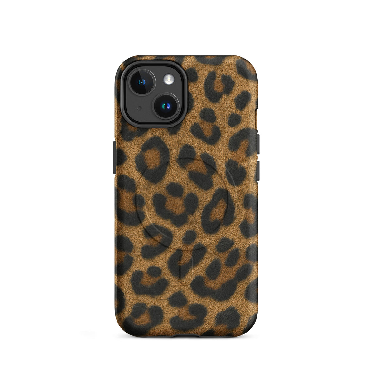Leopard Print MagSafe Case — vista posteriore