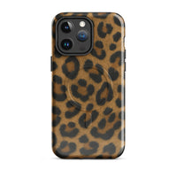 Leopard Print MagSafe Case — dettaglio del tessuto