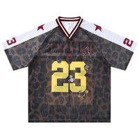 Leopard Print Mesh Jersey — vista posteriore