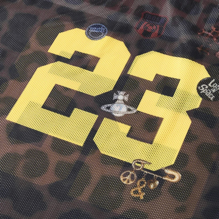 Leopard Print Mesh Jersey — vista completa