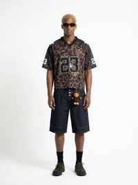 Leopard Print Mesh Jersey — dettaglio della stampa