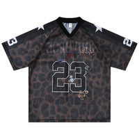 Leopard Print Mesh Jersey — vista frontale