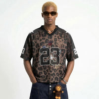 Leopard Print Mesh Jersey — dettaglio