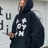 Y2K Letter Collage Baggy Womens Hoodie