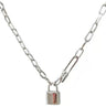 Y2K Letter Love Lock Pendant Necklace