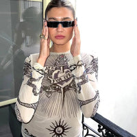 Life Advice Long Sleeve Mesh Top — in alternativa