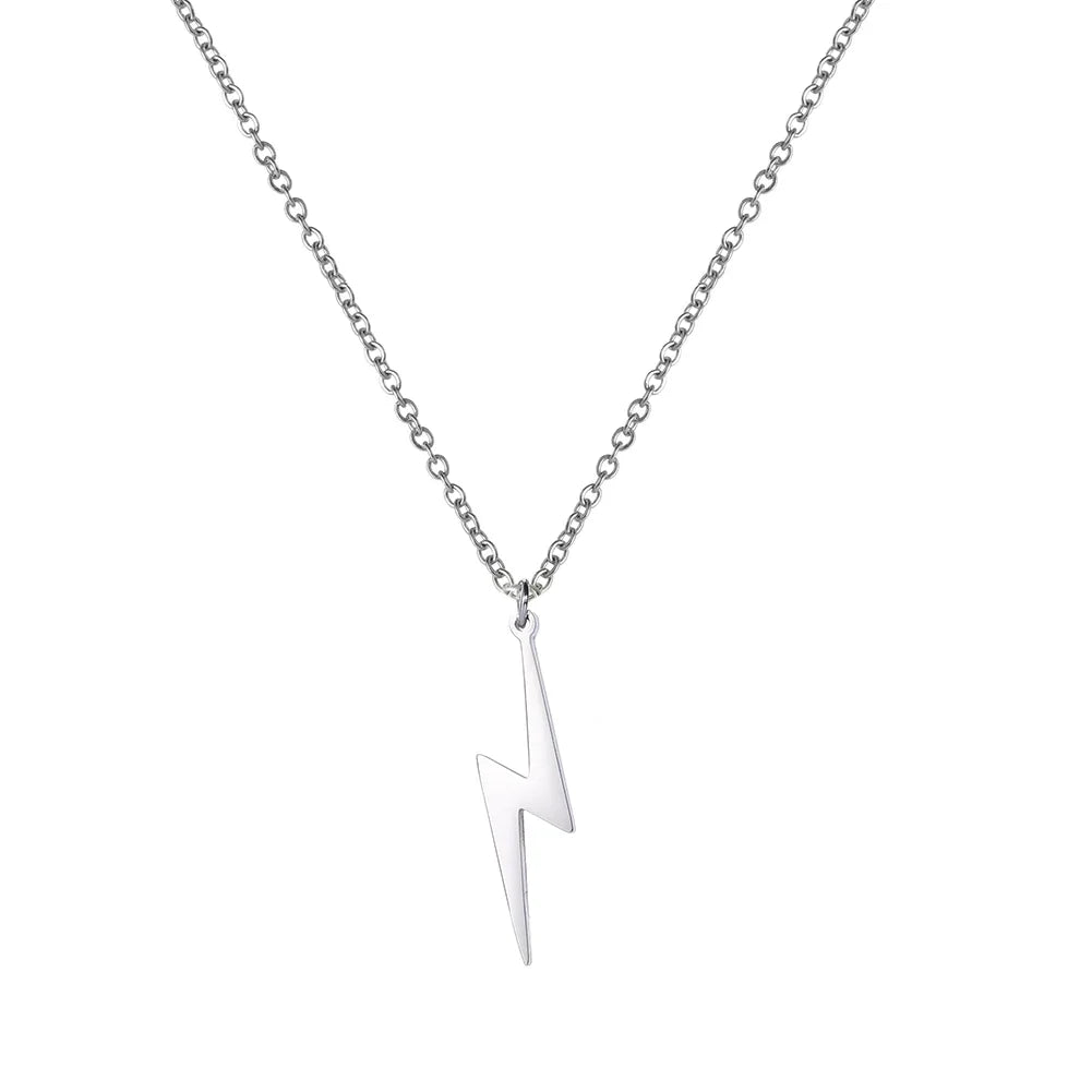 Lightning Pendant Necklace — vista posteriore
