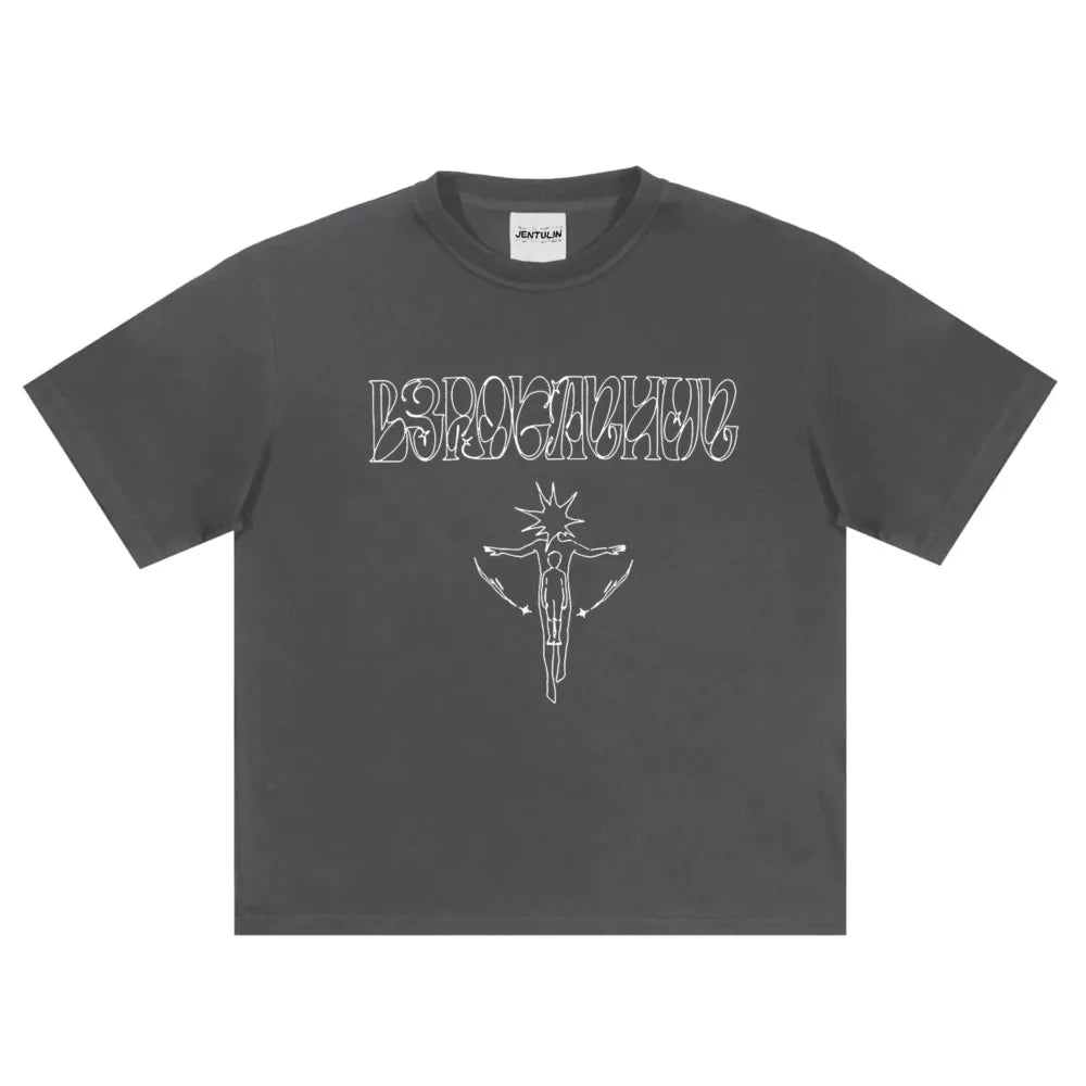 Line Graph Graphic T Shirt — dettaglio del tessuto