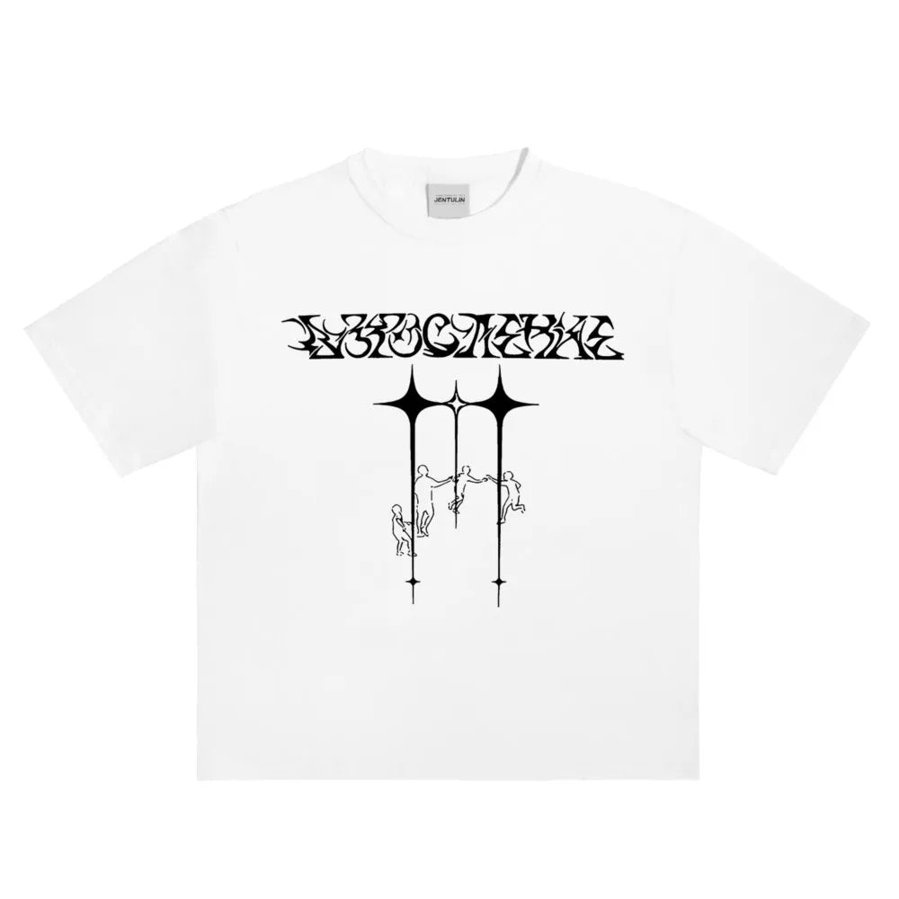 Line Graph Graphic T Shirt — vista posteriore