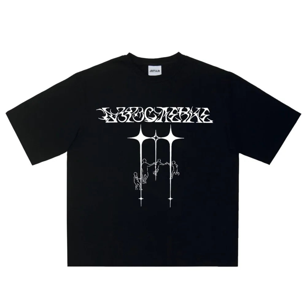 Line Graph Graphic T Shirt — vista posteriore
