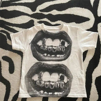 Lips Crop Top — vista frontale