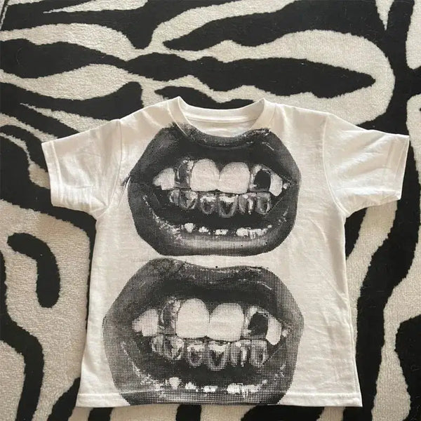 Lips Crop Top — vista frontale