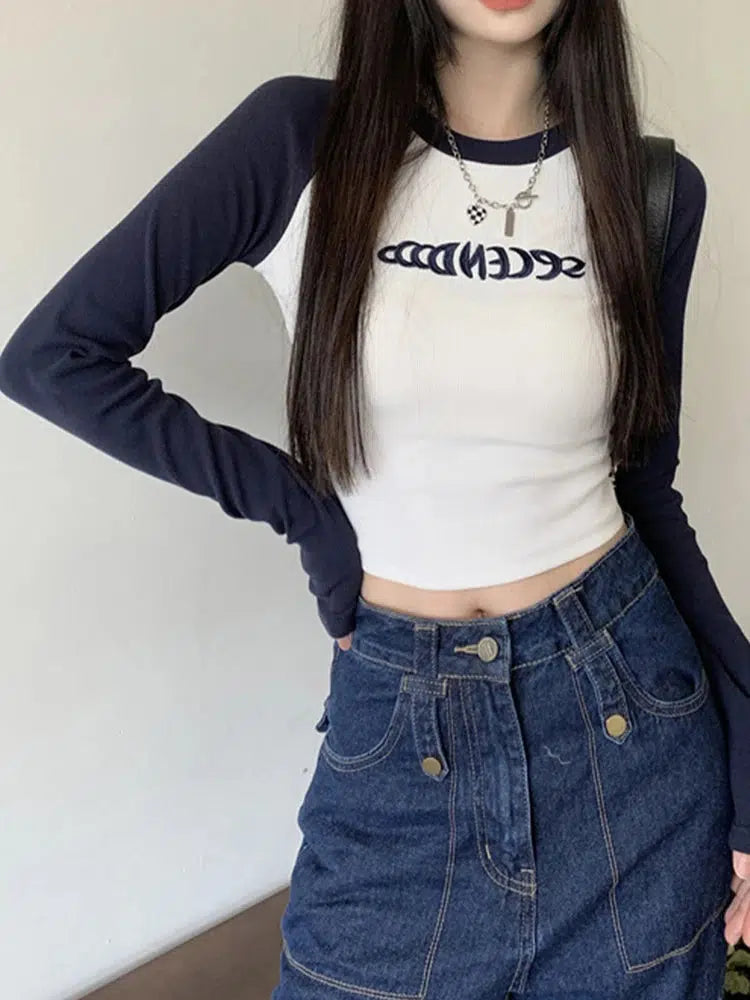 Long Sleeve Embroidered Top — in alternativa