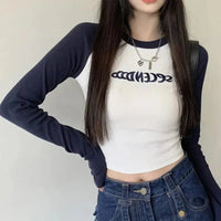 Long Sleeve Embroidered Top — vista posteriore