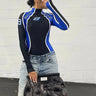 Y2K Long Sleeve Racing Body Suit Top