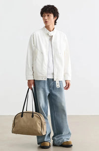 Loose Zip Up Workwear Jacket — vista completa