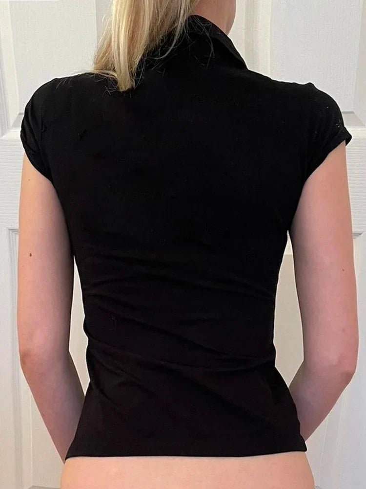 Low Cut Short Sleeve Workwear Top — in alternativa