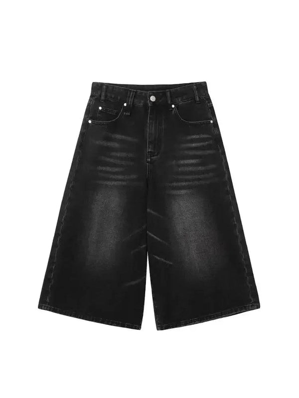 Low Rise Jean Shorts Jorts — vista frontale