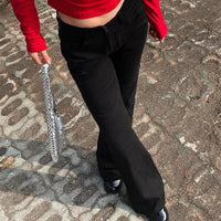 Low Waist Black Flare Jeans — in alternativa