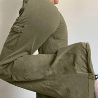 Low Waist Cargo Trousers — vista posteriore
