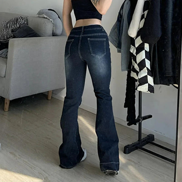 Y2K Low Waist Flared Jeans
