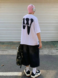 Low Waist Wide Leg Jorts — vista posteriore