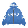 Y2K Lyrical Graphic Zip Up Hoodie