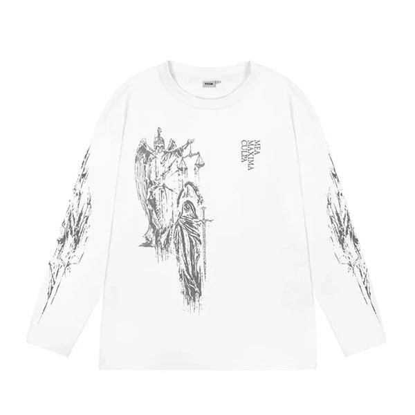 Memento Balance Graphic Long Sleeve Top — vista frontale
