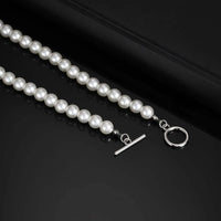 Mens Imitation Pearl Beaded Necklace — dettaglio della stampa