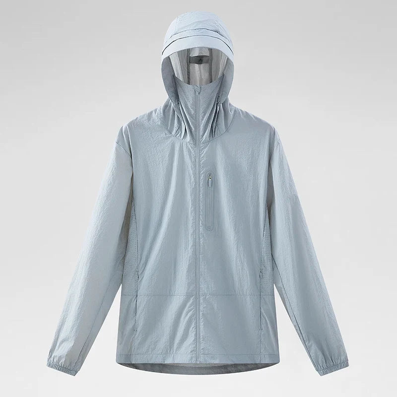 Mens Waterproof Light Windbreaker Jacket Coat — vista posteriore