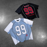 Mesh 99 American Jersey T Shirt — vista laterale