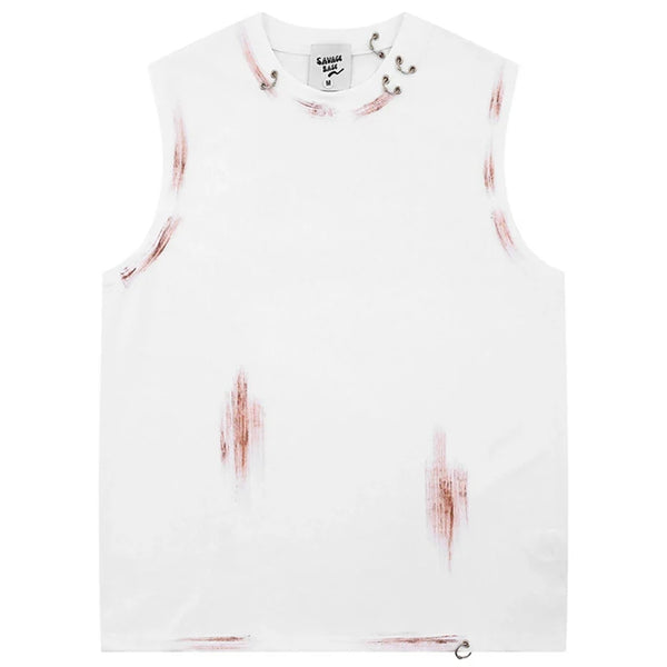 Y2K Metal Ring Tank Top Vest