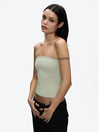Minimalist Essentials Bandeau Tube Top — vista frontale