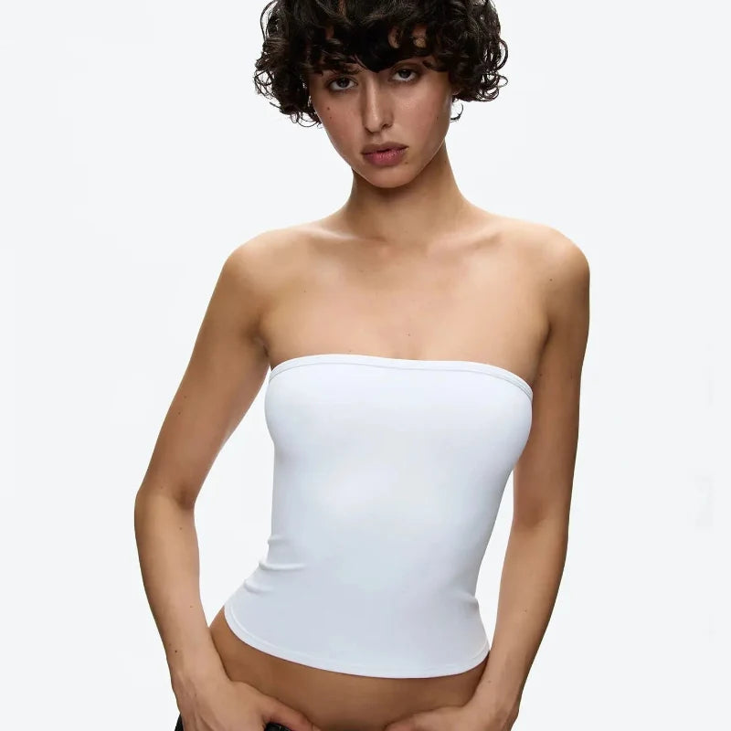 Minimalist Essentials Bandeau Tube Top — vista laterale
