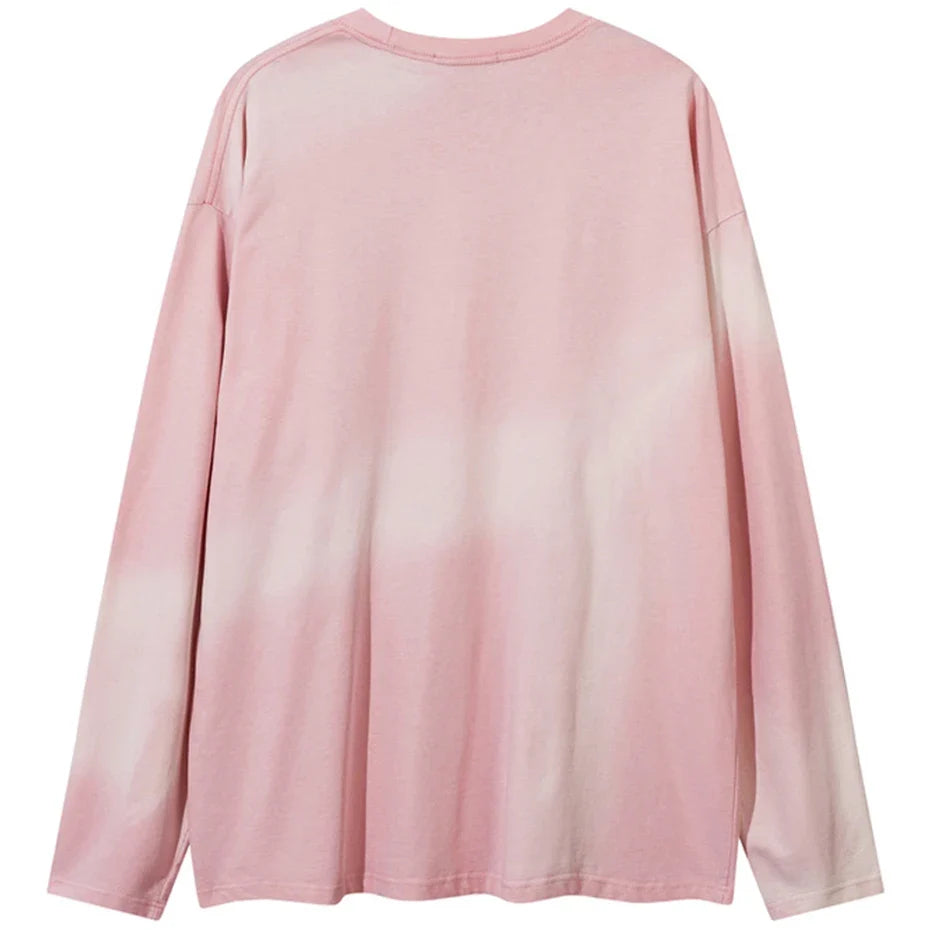 Morphed Graphic Long Sleeve Top — dettaglio della stampa