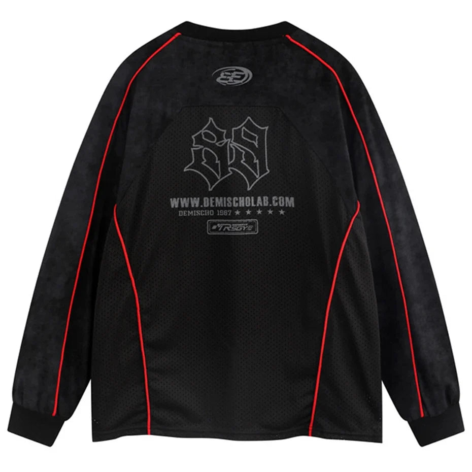 Moto Long Sleeve Top — dettaglio della stampa