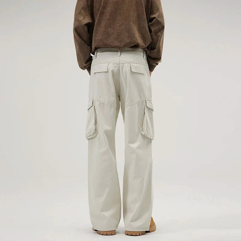 Multi Pocket Baggy Cargo Trousers — dettaglio della stampa