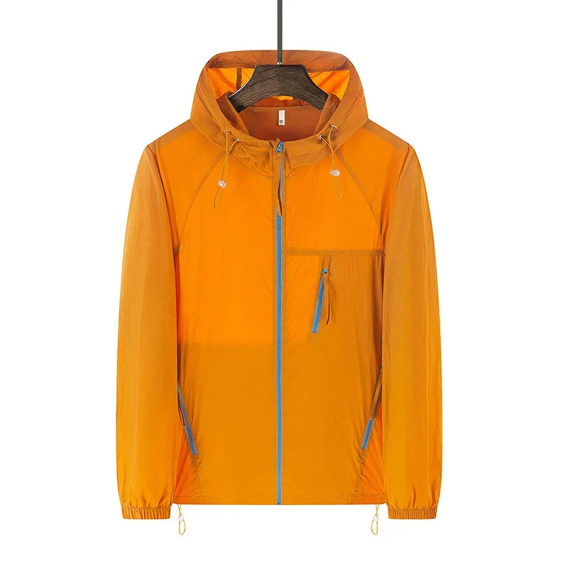 Multi Zip Lightweight Windbreaker Jacket Coat — dettaglio