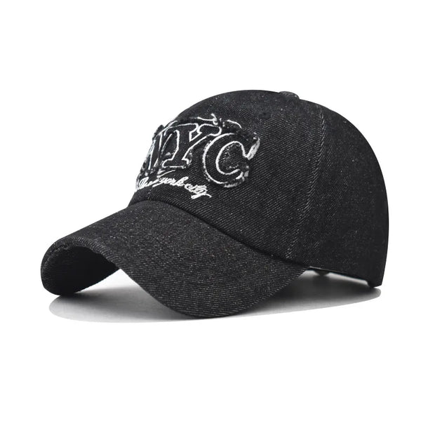 Y2K NYC Letter Embroidered Baseball Cao