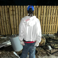 National Zip Up Hoodie — dettaglio della stampa