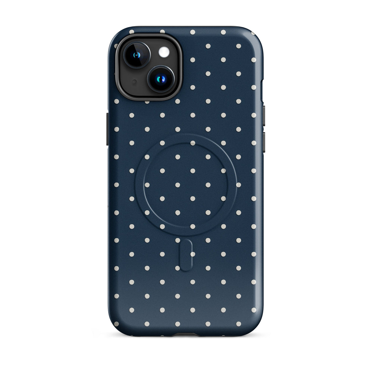 Navy Polka Dot MagSafe Case — dettaglio
