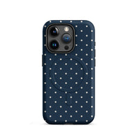 Navy Polka Dot MagSafe Case — vista laterale