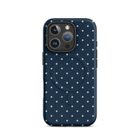 Y2K Navy Polka Dot MagSafe Case