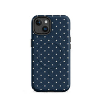 Navy Polka Dot MagSafe Case — vista posteriore