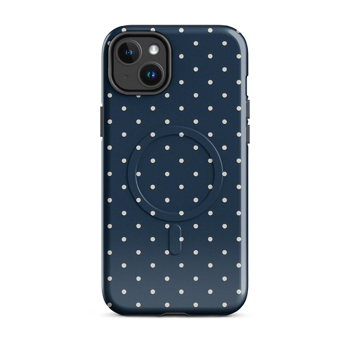 Navy Polka Dot MagSafe Case — dettaglio