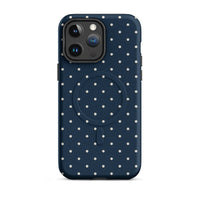 Navy Polka Dot MagSafe Case — vista completa